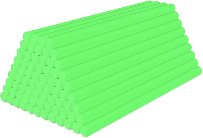 Glow in The Dark Glue Sticks, 72 Pack 0.43"x8" Full Size Hot Glue Sticks for Wedding Cards, Sealing, Decoration, Art, DIY, Car Dent Repair