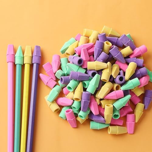 Mr. Pen- Pencil Erasers Toppers, 2000 Pack, Vibrant Colors