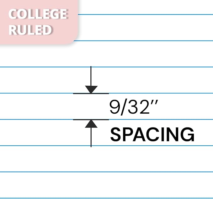 ONAVIA 3 Subject Spiral Notebook College Ruled 3 Pack, 300 Pages