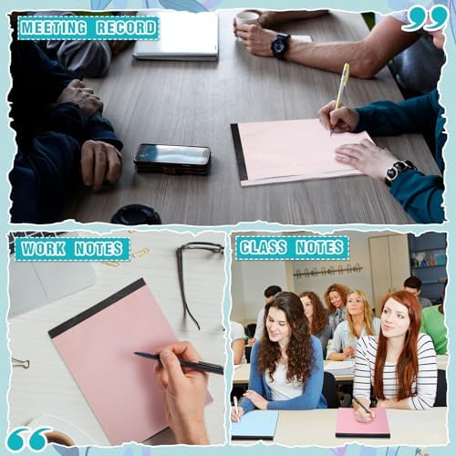Fuutreo 8 Pcs Legal Pads 8.5 x 11 Colored Note Pads, Candy Color