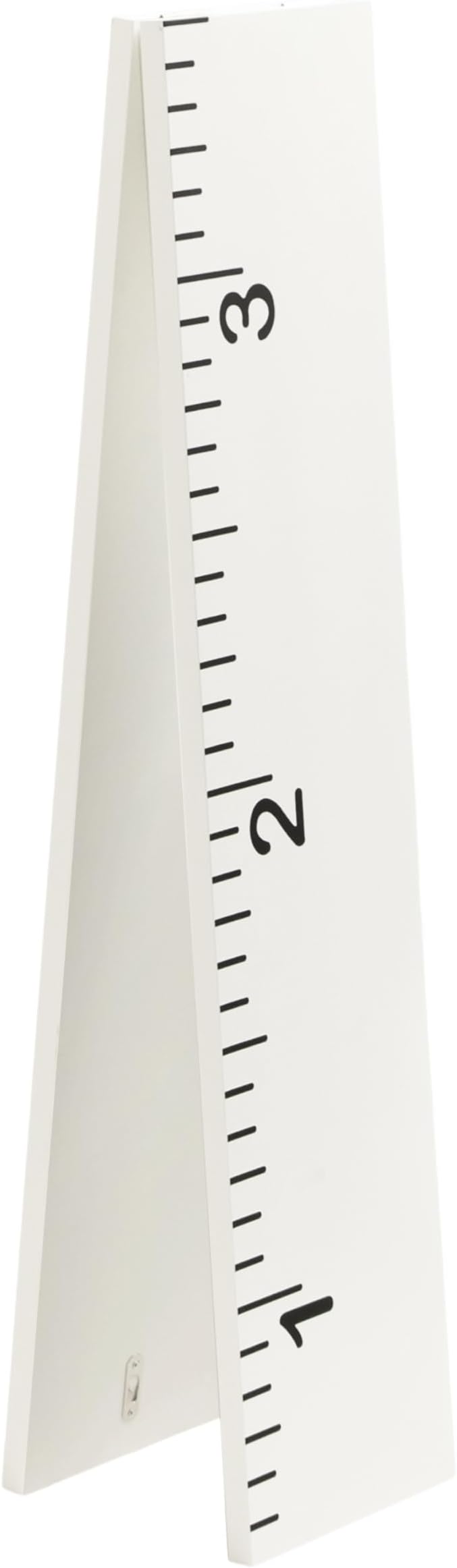 Kate and Laurel Modern 6.5-Foot Growth Chart Wooden Wall Ruler; 8 x 72; White; Decorative Wall-Mounted Height Chart for Kids for Use as Nursery or Children's Bedroom Decor