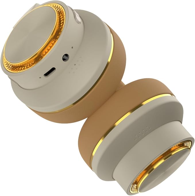 H8 Active Noise Cancelling Headphones,120H Playtime,Deep Bass,HiFi Foldable Wireless Over Ear Bluetooth Headphones, Soft Earmuffs &Light Weight,Home,Office,Travel,Women&Men(Khaki)