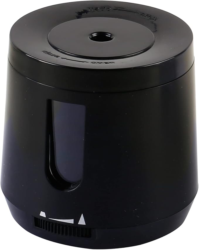 Bocyteopr Automatic Electric Pencil Sharpener, USB & Battery Operated, Adjustable Sharpening for Colored Pencils(6-8mm), for School/Classroom/Student(Black)