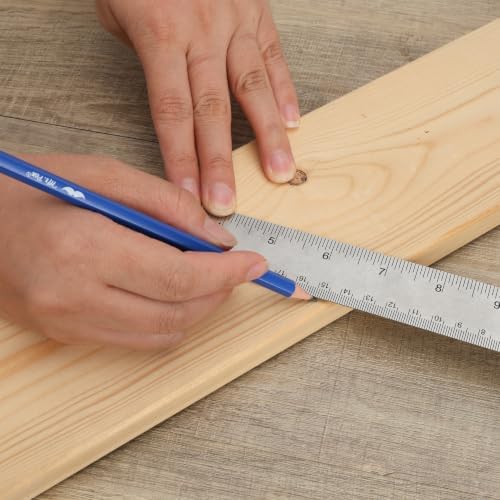 Mr. Pen- Metal Ruler with Non-Slip Cork Back, 12 Inch