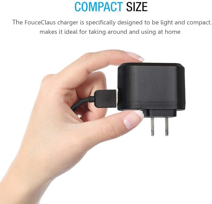 FouceClaus Power Adapter Charger for Texas Instruments TI-84 Plus CE/TI-84 Plus/TI-Nspire CX/CX CAS/TI-89 Titanium Calculators, Compatible with Texas TI-84 Plus C Silver Edition