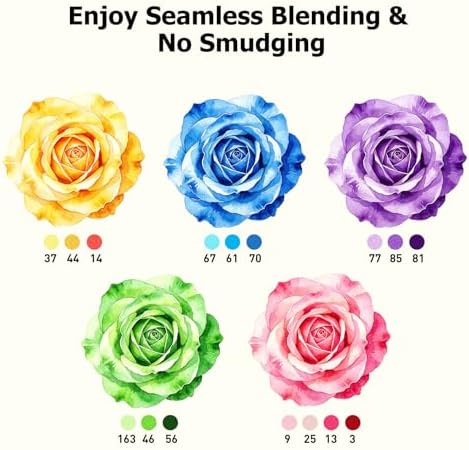 WELLOKB Alcohol Markers, 80 Colors Dual Brush Tip Double Tipped Art Marker Set for Artist Adults Coloring Illustrations for Book Painting, Card Making