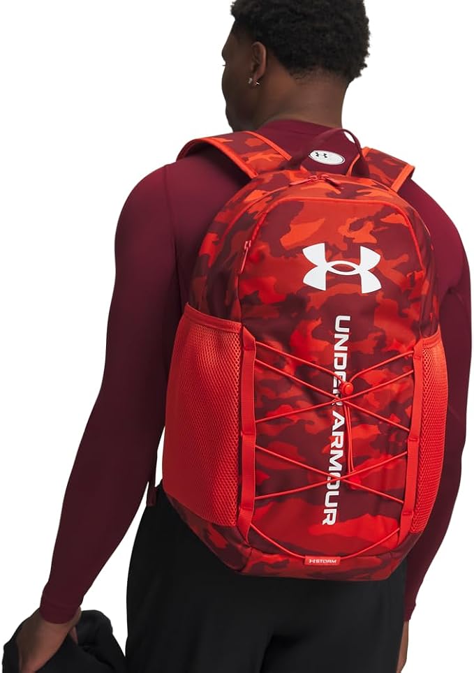 Under Armour Unisex Hustle Sport 6.0 Backpack, (706) Anthem Red/Cardinal/White, One Size Fits Most