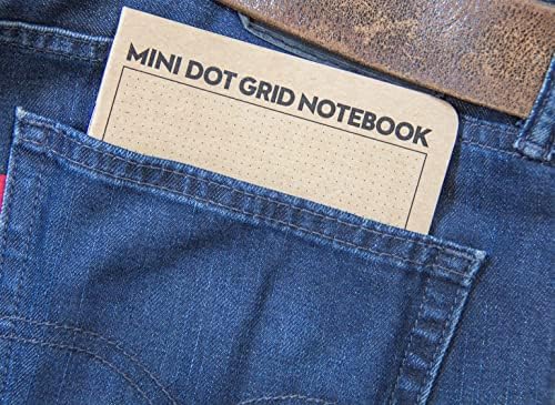 KOALA TOOLS | Mini Dot Grid Notebook | 5" x 7", 60 pp. - Durable Field Notebook with 1/8" Dotted Grid