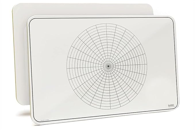 Polar Grid Lap Board, 11" x 17" x 1/8" Double Sided Dry Erase, No Ghosting, Custom Lapboards & Made in The USA