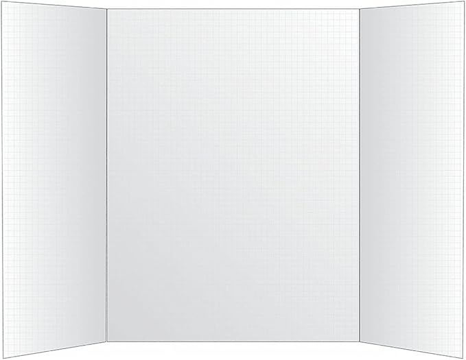 Royal Brites White Trifold Presentation Board, High Quality Foam Board, 22x28 Inches
