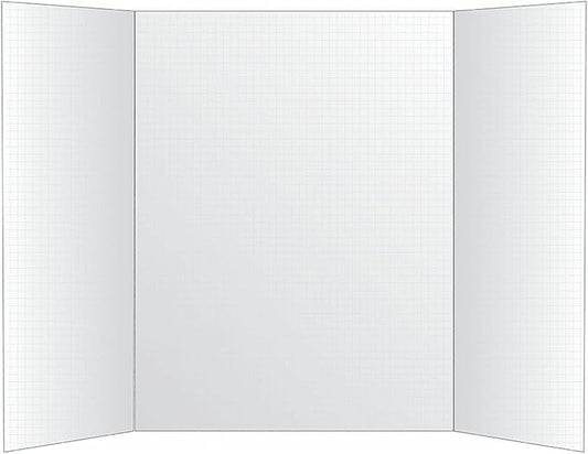 Royal Brites White Trifold Presentation Board, High Quality Foam Board, 22x28 Inches