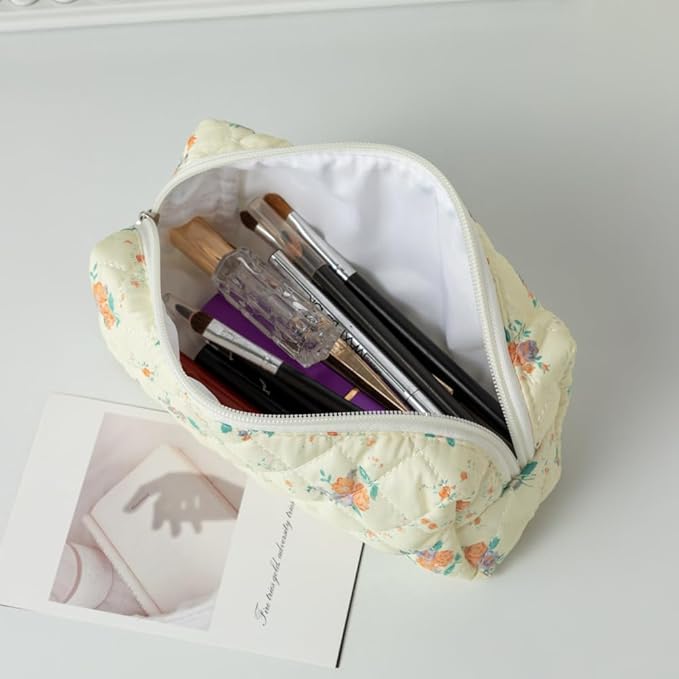 Pencil Case Office College School Storage Bag Pouch Holder Box Organizer Makeup Pouch Cosmetic Bag Aesthetic Cute Pen Case for Girls Boys Kids (Pink bow)