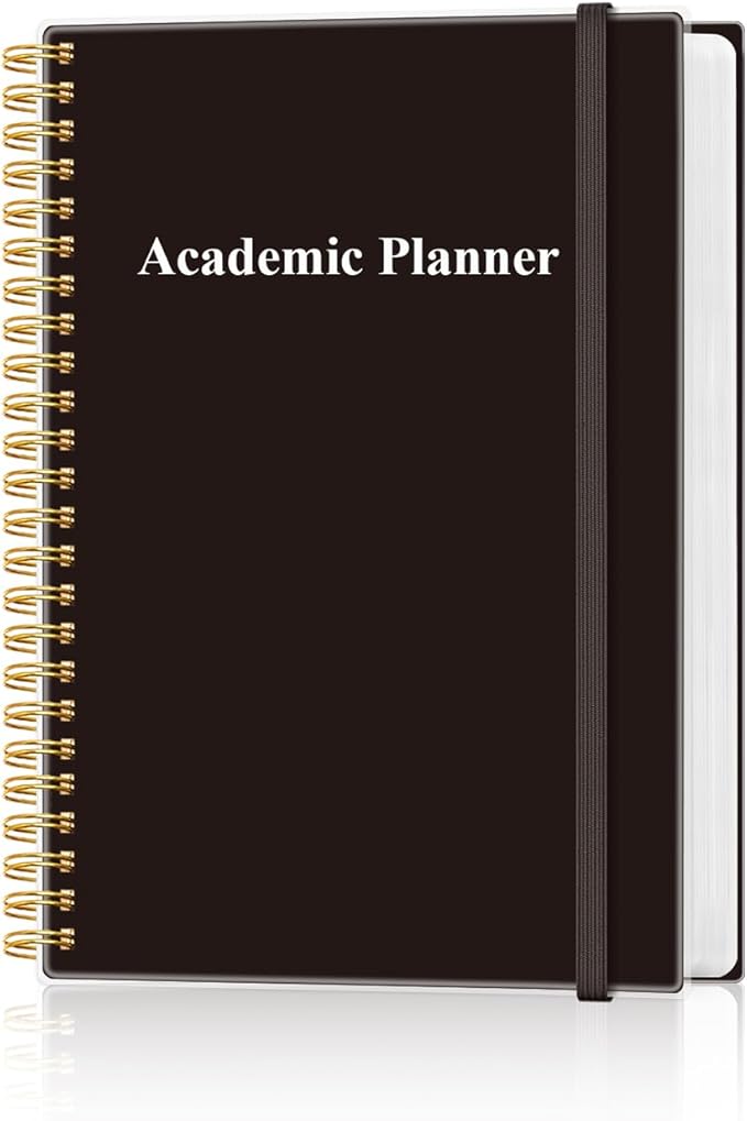 Academic Planner for 2026-2027 or Anytime - Undated Weekly Student Planner For Homeschool, High School, College & Nursing Students, 200 Pages, 5.8" x 8.5", Black