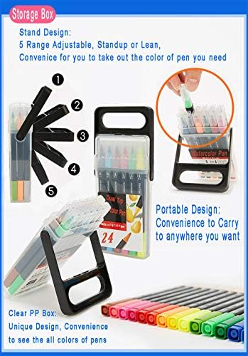 Dual Tip Markers for Kids, Washable Markers Set(36 Colours)
