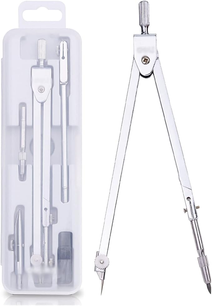 UNNS Drawing Compass Compass Set, Compass for Geometry Math Geometry Kit Drafting and Drawing Tools for Student and Engineering Drawing Geometry Set (Color : D)