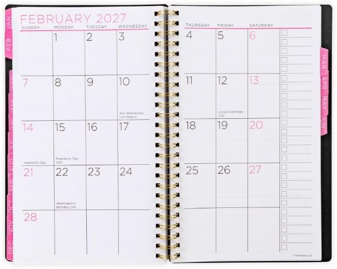 PlanAhead See It Bigger Dated April 2026 through June 2027. Academic Monthly/Weekly Planner,8.75" x 5.5" x 0.5'' / Medium Size, and 6-in-1 Multicolor Ballpoint Colorful Ink Penfrom TheBeliver LLC.