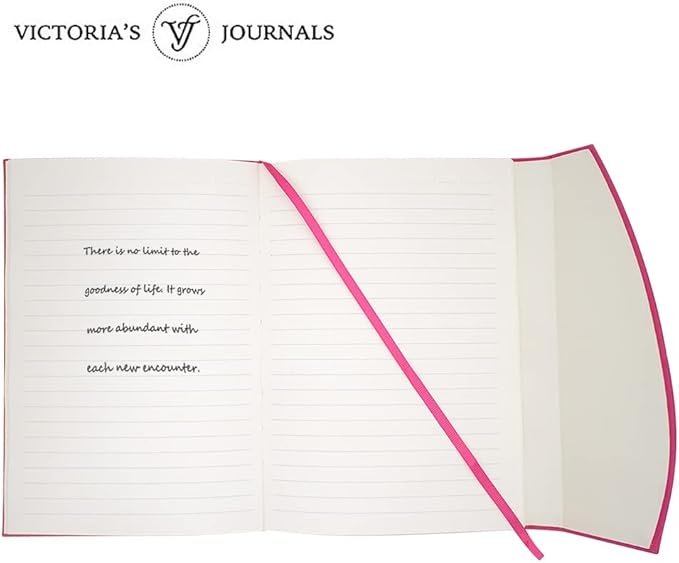 VICTORIA'S JOURNALS Magnet Journal, Carving Vintage Notebook Faux Leather Hard Cover Personal Diary Lined Pages Ribbon Bookmark, 8'' x 5.7''