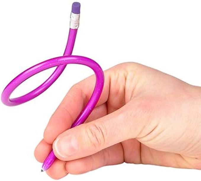 ArtCreativity Bendable Pencils for Kids - 12 Pack of 13” Flexible Bendy Pencils, Fun Writing Supplies for School, Birthday Party Favors & Classroom Goodie Bag Fillers