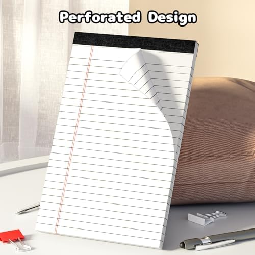 24pcs Legal Pads 5x8 White Note Pads Small Notepads College Ruled