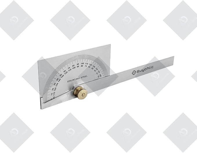 Finder 0-180 Degrees,10 cm Woodworking Ruler, Angle Measure Tool, Angle Finder Ruler, Craftsman Angle Measure Tool ((Square Head Protractor))