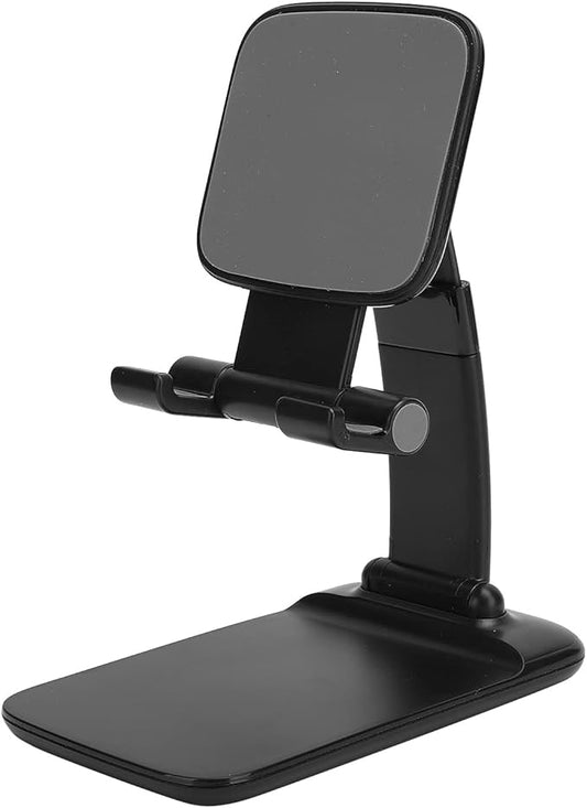 ciciglow Adjustable Desktop Mobile Phone Tablet Stand Holder for Webcast Online Meeting (Plastic Black)