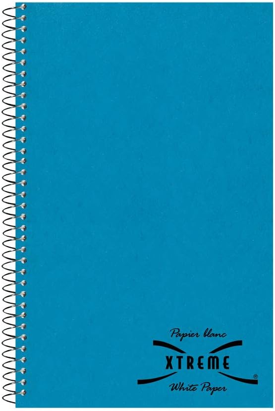 Rediform National Single-Subject Wirebound Notebooks, Medium/College Rule, Blue Kolor Kraft Front Cover, (80) 9.5 x 6 Sheets