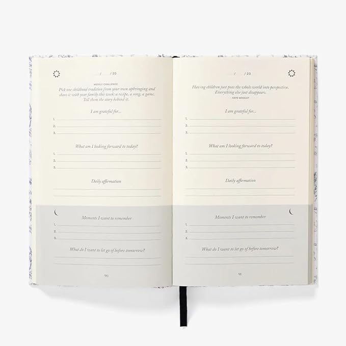 Intelligent Change Five Minute Journal For Mothers, Original Daily Gratitude Journal, Manifestation Journal for Mindfulness, Undated Daily Journal with Gold Foiling, Plastic-Free