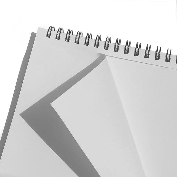 Spiral Steno Pads, Blank Paper Note Pads, 3Pack, 6” x 8”, 60 Sheets Steno Books
