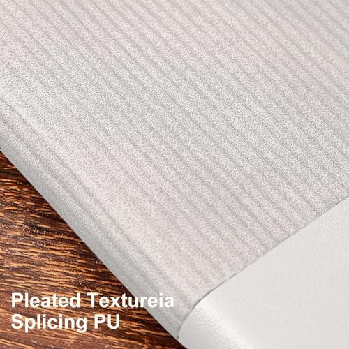Lined Journal Notebook for Work College Ruled Note Book 7.2"x9.6" B5 PU Leather Daily Journaling 160 Pages for Women Men Writing Home School Supplies Business (Grey)