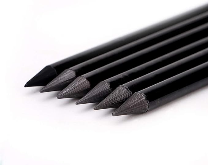 YYMIYU Full Graphite Pencils set 6 Piece.HB/2B/4B/6B/8B/EE (lead pencil)