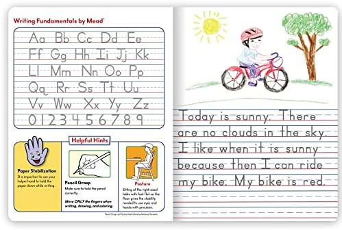 Mead Primary Journal Creative Story Tablet Composition Notebook, 7.5" x 9.75", Grades K-2, 100 Sheets, Assorted Colors (610051-ECM) (Pack of 12)