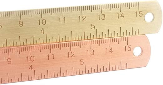 1pc Rose Gold Ruler, Metal Drawing Ruler,Unisex Learning Measuring Rulers Bookmark Stationery for School Office Math Geometry Gift Office and School Supplies Drafting Tools and Kits,Teaching Materials