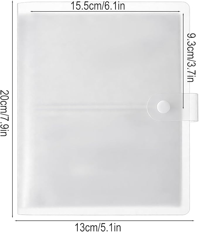 4 Pack 3x5 Index Card Binder, Clear Plastic Card Organizer Book with 40 Sleeves Holds 160 Cards, Portable Study & Flashcard Holder for School Office Supplies