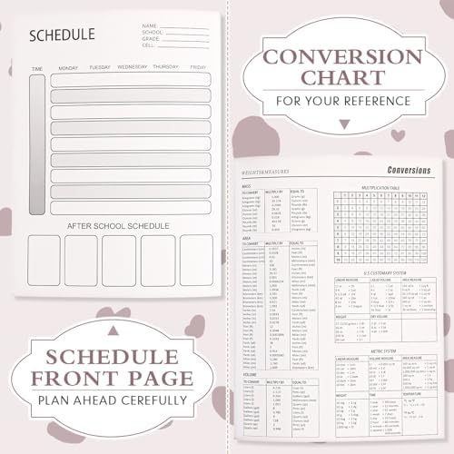 Colarr 8 Pack Composition Notebook Wide Ruled Marble, Taro Color