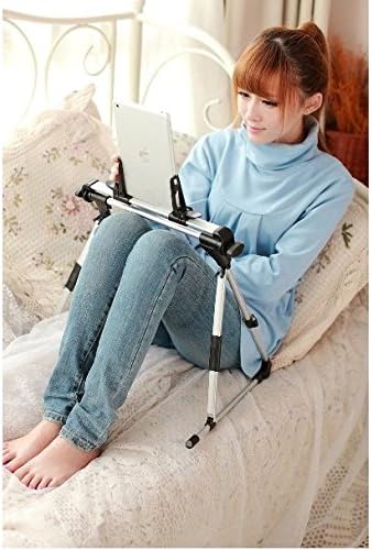 AFUNTA Tablet Stand, Adjustable Portable Foldable Phone Holder for Floor Desk Sofa Bed, Compatible iPad 2 3 4 5 Samsung Iphone6-16 Plus, Car, Bedroom, Kitchen, Office