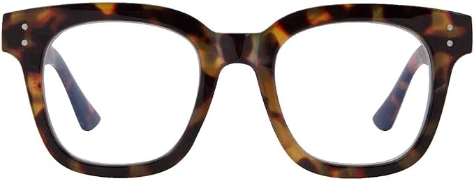 Madison Avenue Women Blue Light Glasses,Oversize Blue Light Blocker for Women, Anti Eyestrain & UV Protection Computer Eyeglasses Hanna (Tortoiseshell)