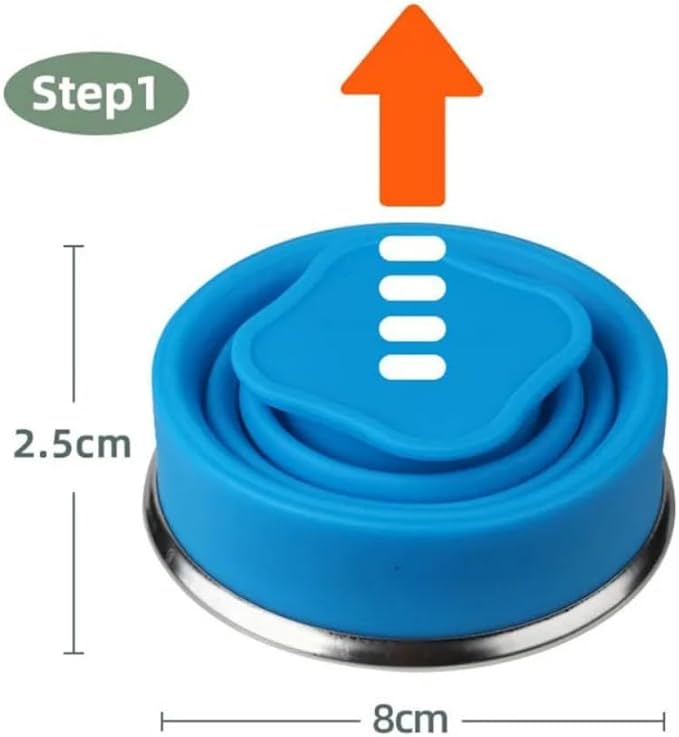 200ml Portable Silicone Folding Water Cup Outdoor Telescopic Collapsible Foldable Mug with Lid for Travel Camping