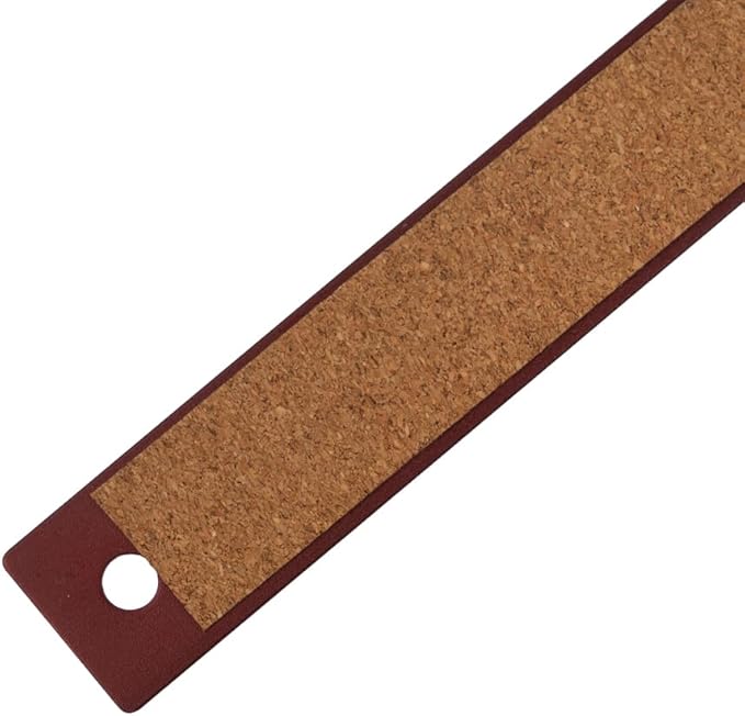 JAM PAPER Strong Aluminum Ruler - 12 Inch - Metal Ruler with Non-Skid Cork Backing - Burgundy Metallic - Sold Individually