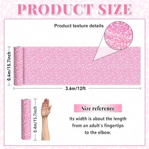 Pink Composition Bulletin Board Roll Non-Woven Fabric Poster 15.7" x12ft