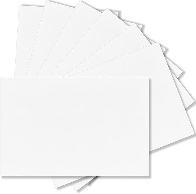 100 Pack Blank Index Cards 4x6 inches, 250 GSM/92 lb Thick White Cardstock Paper for DIY Greeting Cards, Unlined Note Card Flash Card Blank Cards for Postcards, Photo, Recipe