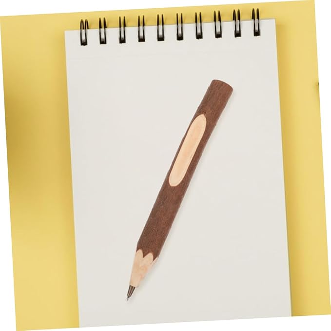 Wooden Ballpoint Pens 10pcs 17cm Small Biodegradable Tree Bark Writing Supplies Convenient Multifunctional Office and School Accessories
