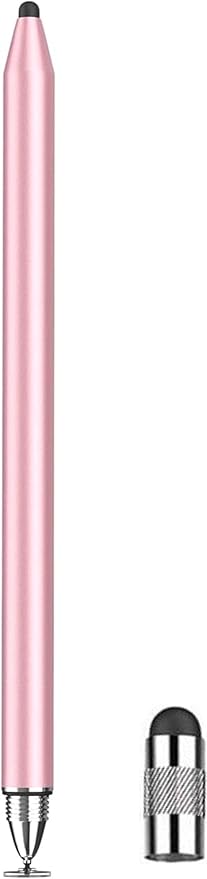 3-in-1 Stylus Pen for Samsung Galaxy Tab A11/A11+/A9+/A9/A8/A8 Plus/A7/A7 Lite, Stylus for iPad Pro/iPhone/Fire/Surface Tables Android,&iOS All Touch Devices (3 in 1 Rosegold)