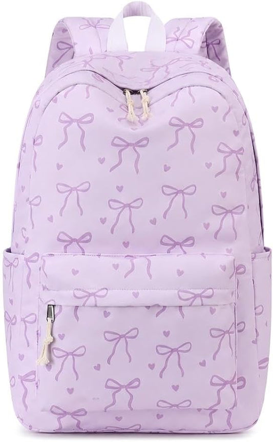 LOIDOU Backpack for Girls School Backpacks Bookbags for Elementary Middle School Women Laptop Backpacks (purple-1, L-17)
