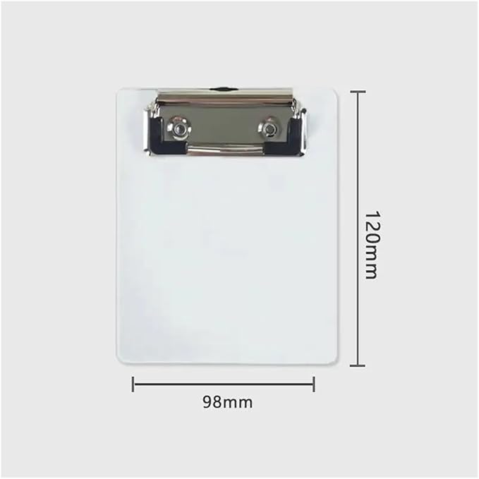 6-piece Writing Board (PP Plastic) Writing Board Paper(Clear White)