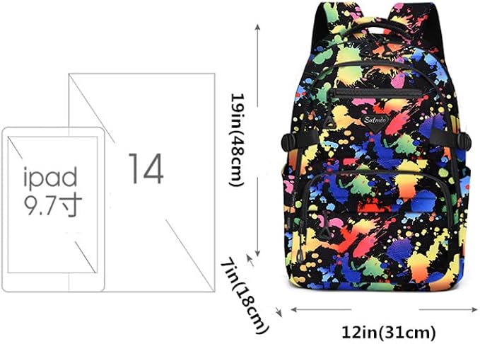 Casual Lightweight Backpacks for Boys & Girls, School Bookbags, 15 "Laptop Backpack, Travel Bag (212cse)