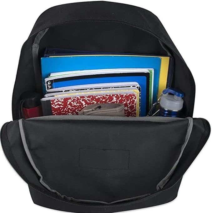 Trail maker 24 Pack- Classic 17 Inch Backpacks in Bulk Wholesale Back Packs for Boys and Girls (Assorted 6 Colors Pack)