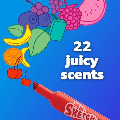 Mr. Sketch Scented Markers, Chisel Tip, Assorted Colors, 8 Count - Fun for Kids, Coloring, Spark Creativity, Arts & Crafts