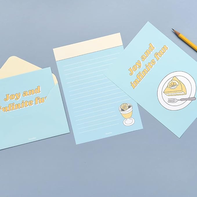 Monolike Fall In Newtro ver.1 Letter Paper and Envelopes Set - 8Type, 32 Letter Paper + 16 Envelopes