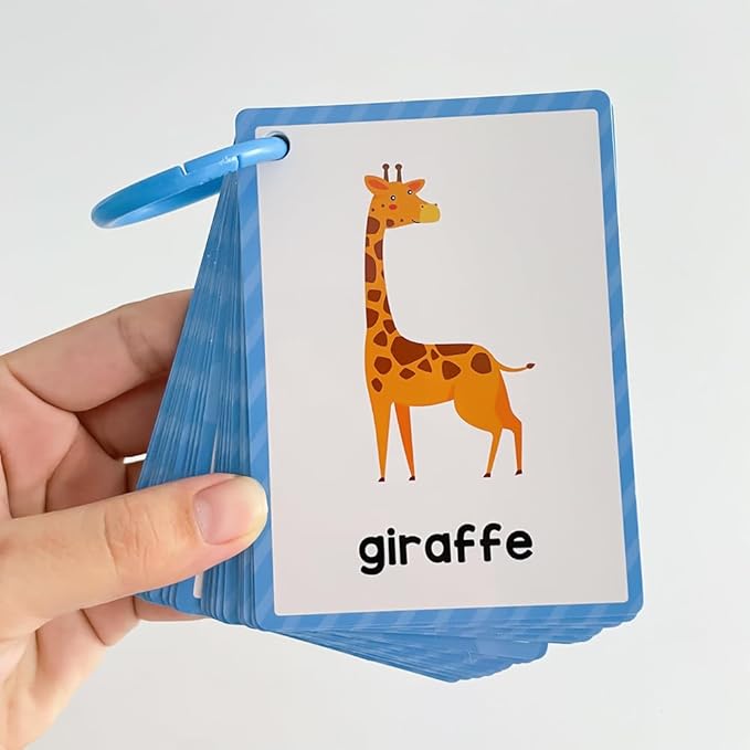 Lachilly Animals Learning Flashcards, High Frequency Words, Beginning Reading, Kindergarten to 1st Grade, ESL Teaching Materials, Autism Learning Materials, Vocabulary Building, 25 Cards, 48 Words