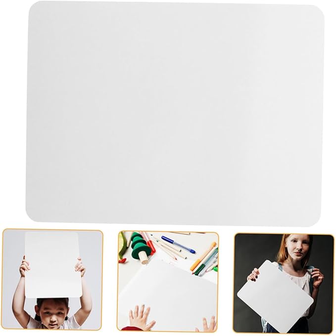 jojofuny 2pcs Portable Double Sided Dry Erase Lapboards Lightweight Interactive Whiteboards for Students Teachers Classroom Use Safe Rounded Corners